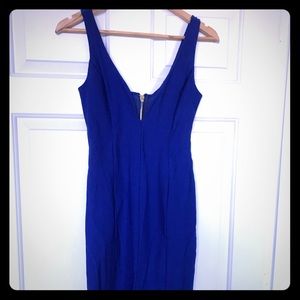 Royal blue sexy cocktail dress